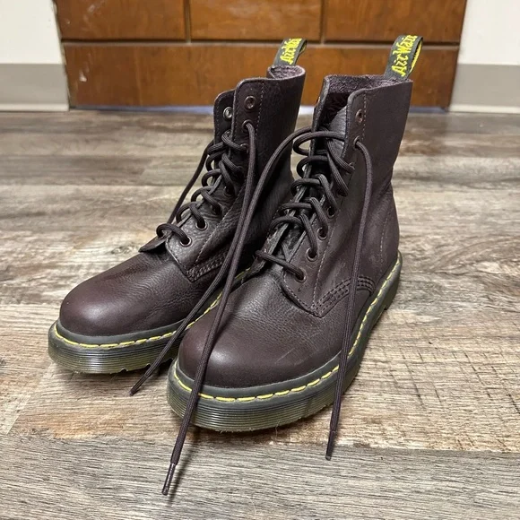 Dr. Martens 1460 Burgundy Lace Up Boots - Size 38/7 - Picture 1 of 5
